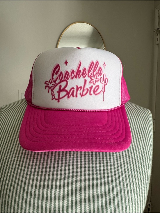Barbie Accessories - Coachella Barbie Pink Trucker Hat Festival Barbiecore Cap